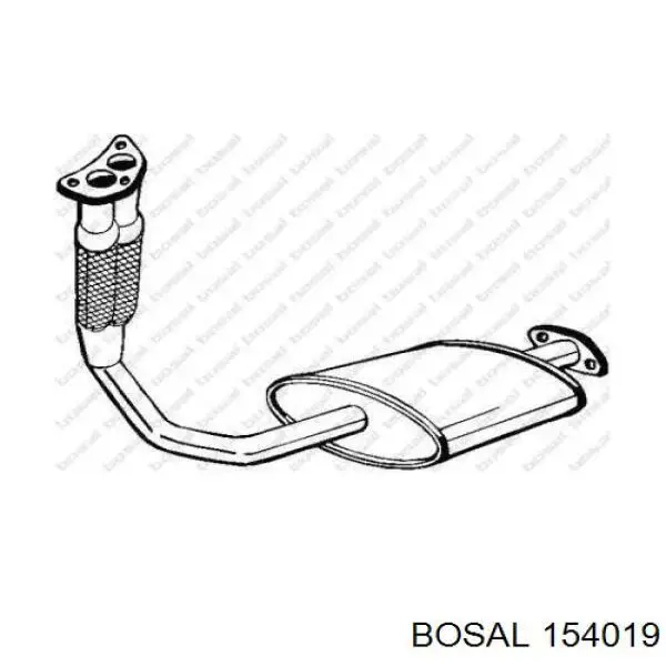 Амортизатор задний 154019 Bosal