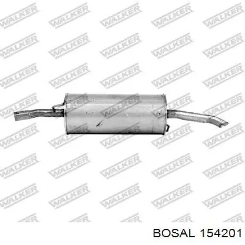 Глушитель задний 154201 Bosal