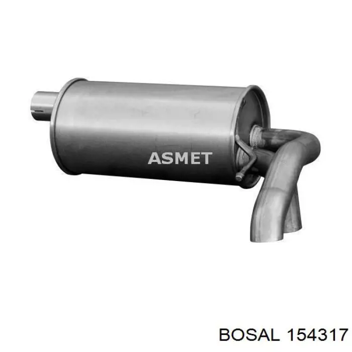 Глушитель задний 154317 Bosal