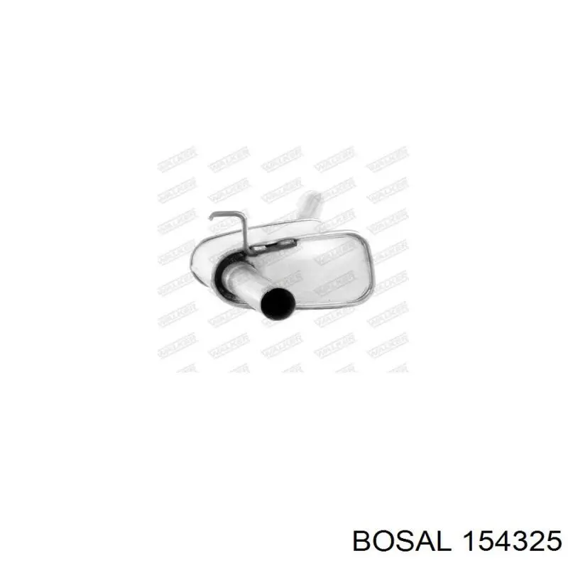 154-325 Bosal глушитель, задняя часть