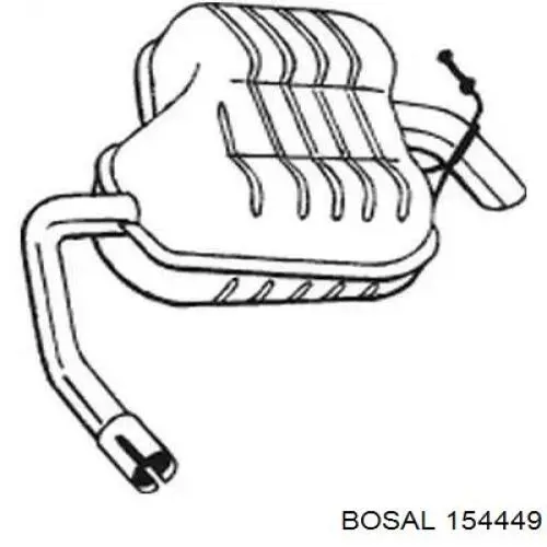 Глушитель задний FP2832G31 Polmostrow