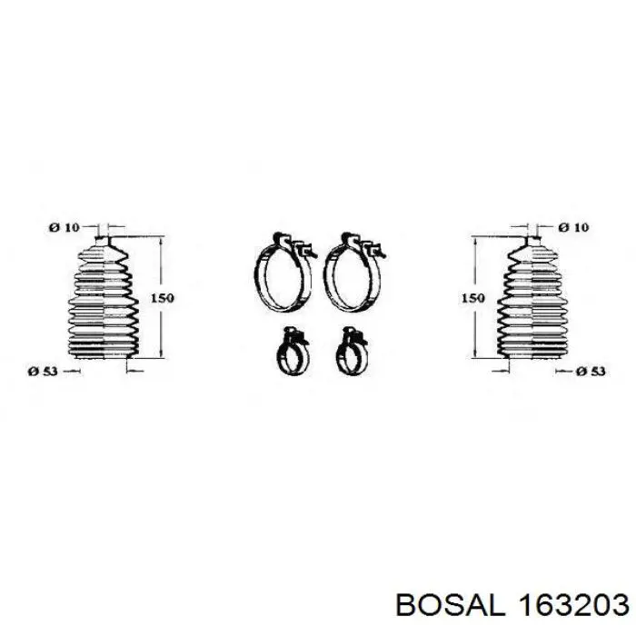 Выхлоп задний Bosal 163203 цена, от 66.49 USD