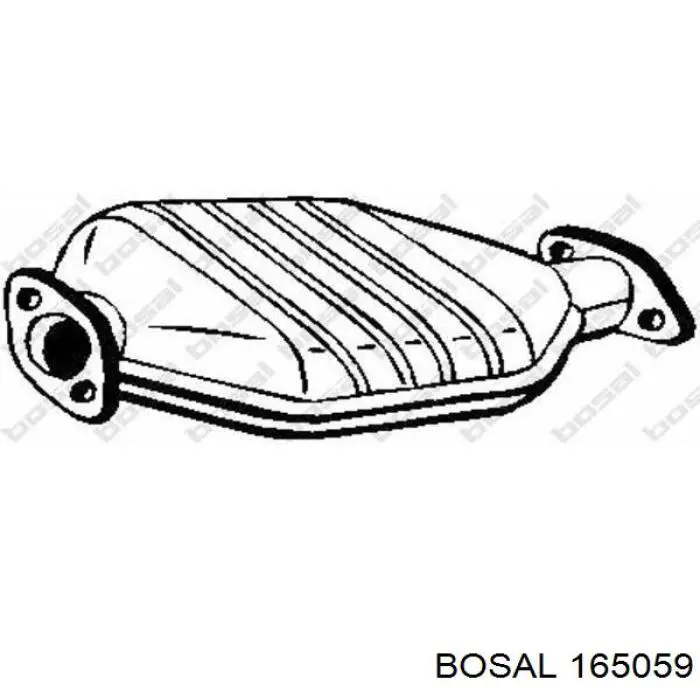 Глушитель задний 165059 Bosal