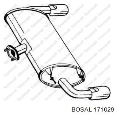 Выхлоп задний Bosal 171029 цена, от 175.05 USD