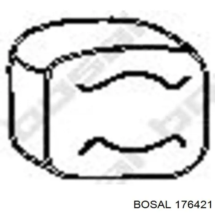 Купить 176421 Bosal Выхлоп центральный