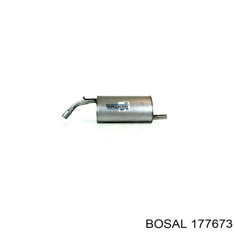 Глушитель задний 177673 Bosal