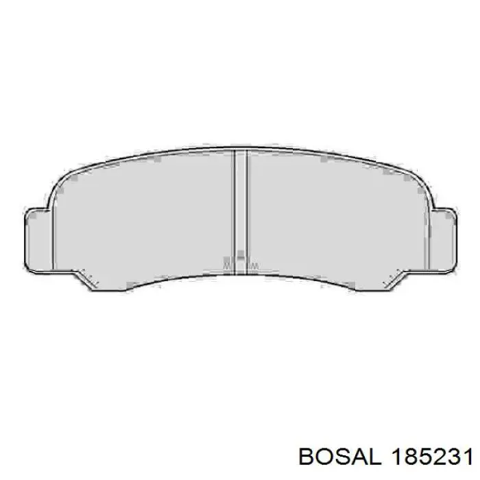 Глушитель задний BS185231 Bosal