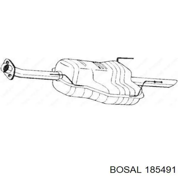 Купить 185491 Bosal Глушитель задний