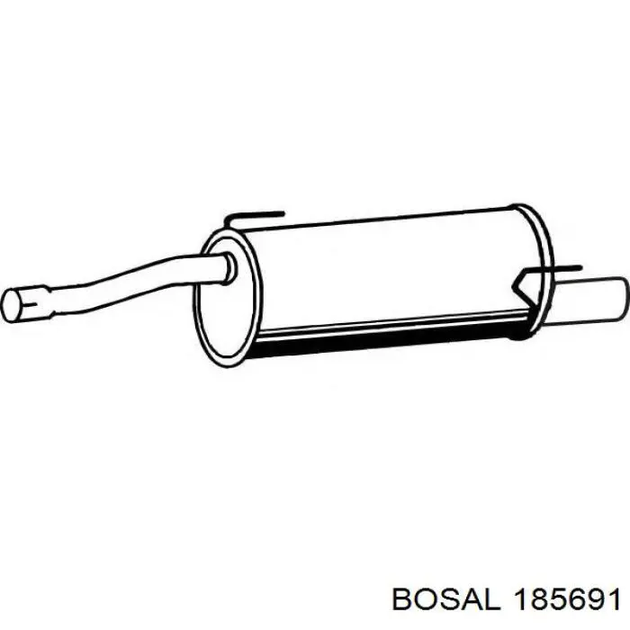 Глушитель, задняя часть 13263390 Opel