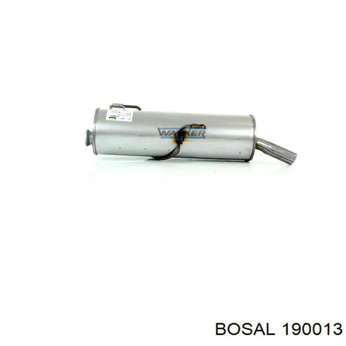 190-013 Bosal silenciador, parte traseira