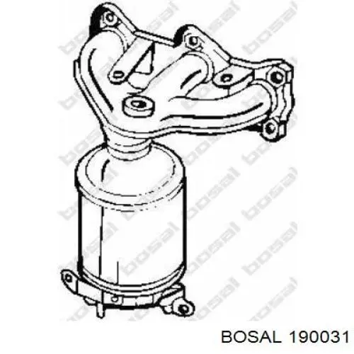 Глушитель задний 190031 Bosal