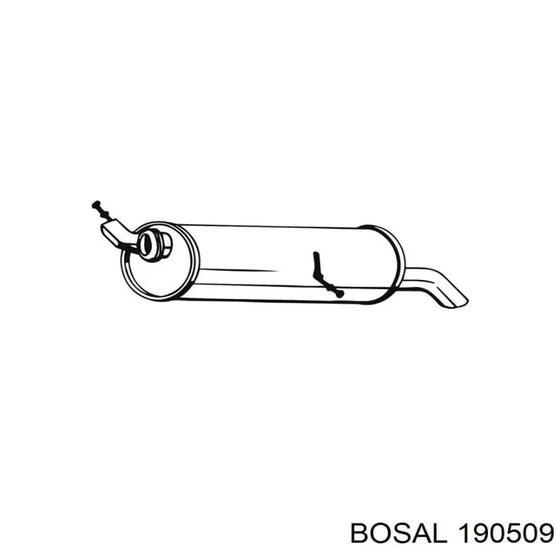 Глушитель, задняя часть на Peugeot 307 SW 