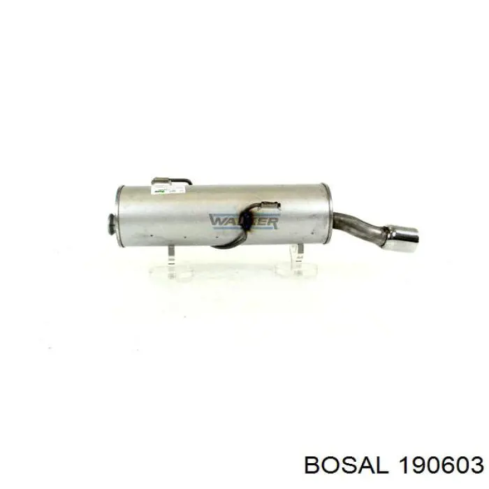 Глушитель, задняя часть на Peugeot 206 2D