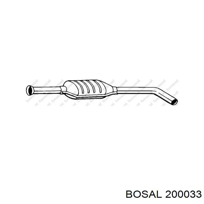 Купить 200033 Bosal Глушитель задний