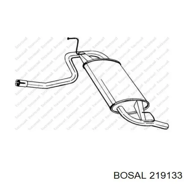 Глушитель задний 219133 Bosal