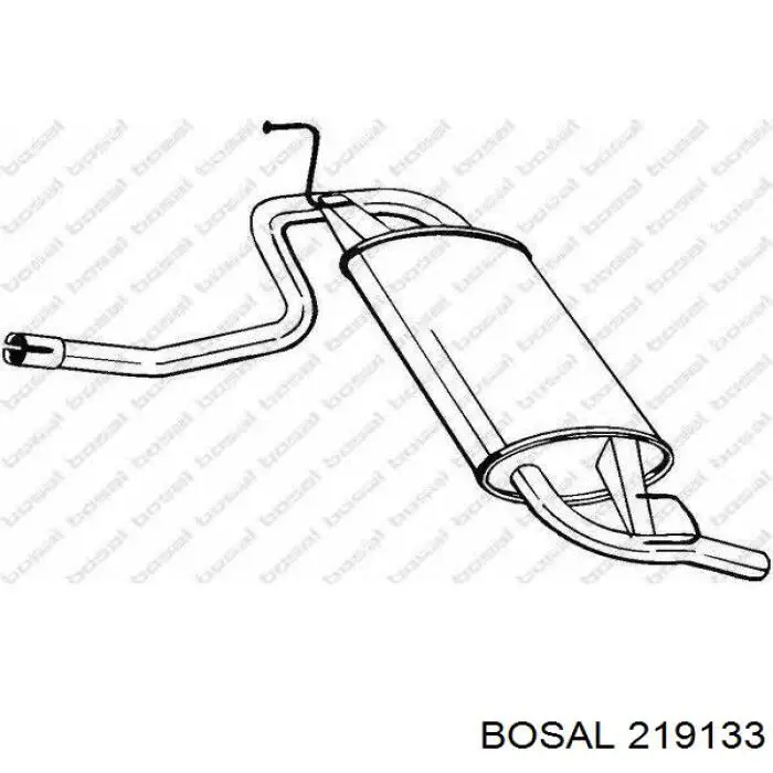 Silenciador posterior 219133 Bosal