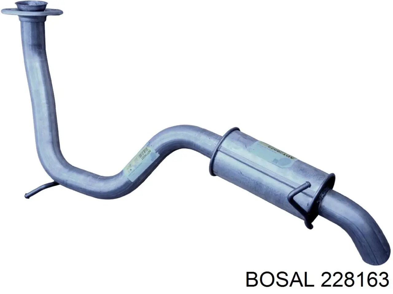228163 Bosal глушитель, задняя часть