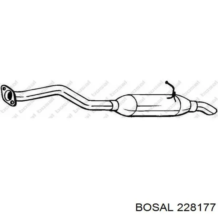 Глушитель задний 228177 Bosal