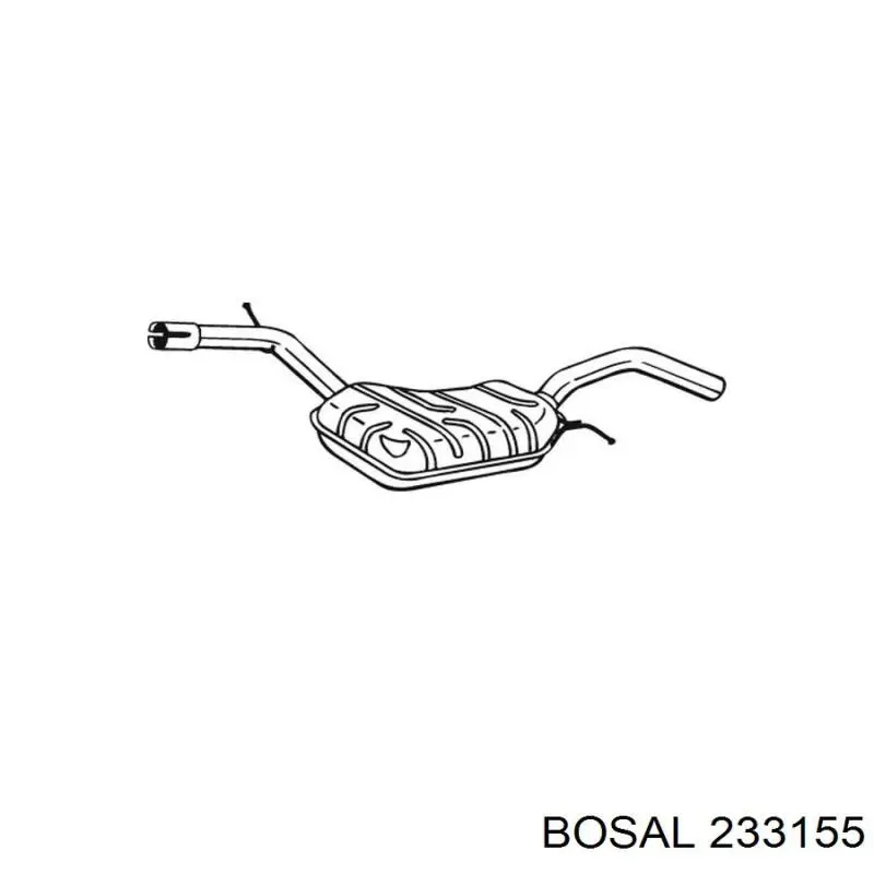 Silenciador posterior 233155 Bosal