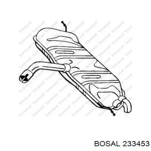 233453 Bosal Выхлопная труба