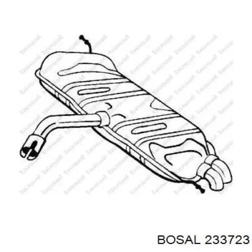 233723 Bosal Выхлопная труба
