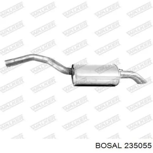 235055 Bosal silenciador, parte traseira