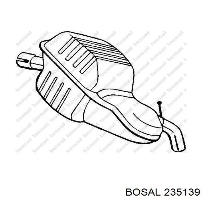 Купить 235139 Bosal Глушитель задний