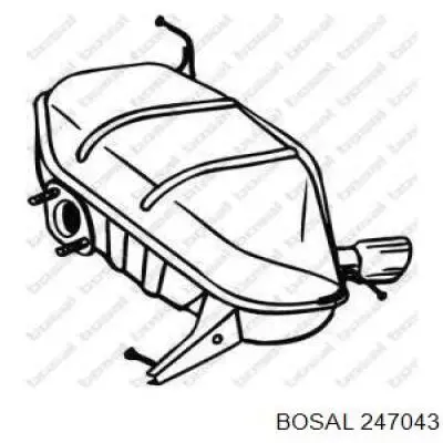 Глушитель задний 18307566051 BMW