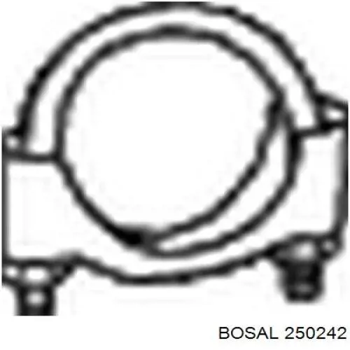 Хомут глушителя задний Bosal 250242