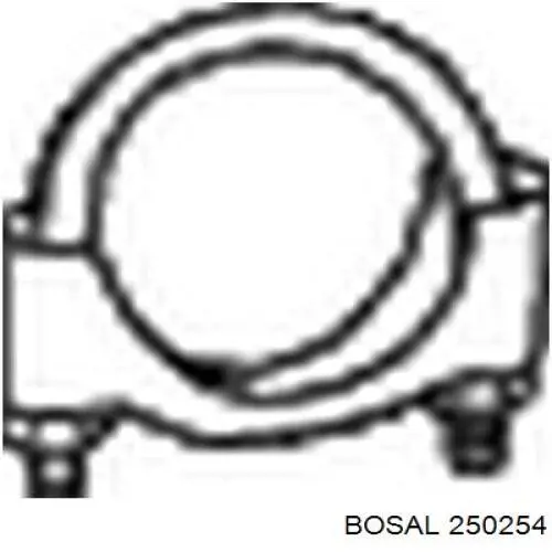 250254 Bosal хомут глушителя передний