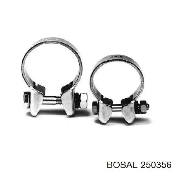 Хомут глушителя передний 250356 Bosal