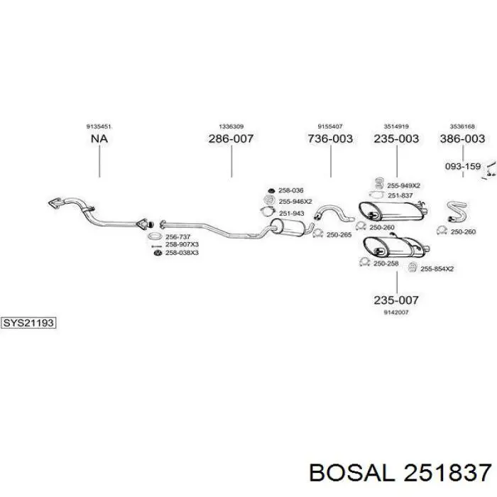 251837 Bosal 