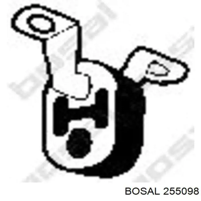 255098 Bosal подушка глушителя