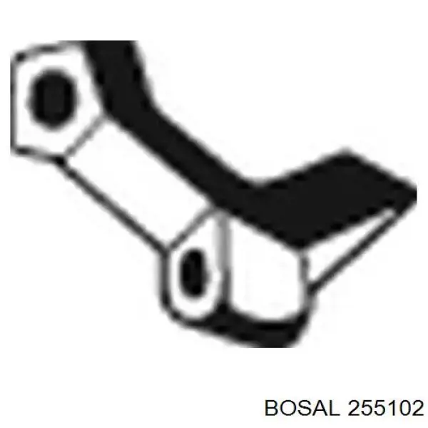 255102 Bosal хомут глушителя задний