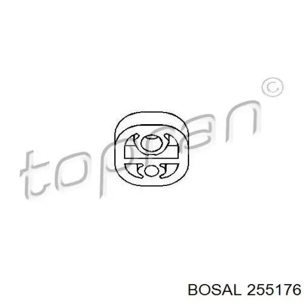 Подушка крепления глушителя Bosal 255176