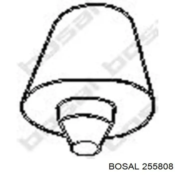 Хомут глушителя задний Bosal 255808