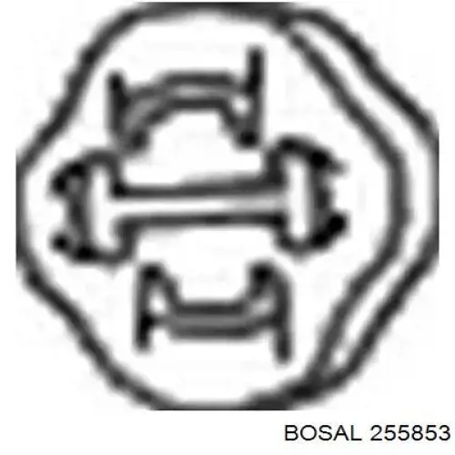 Подушка крепления глушителя Bosal 255853