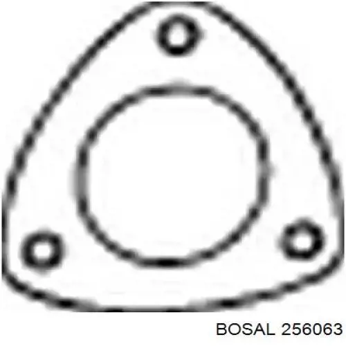 256063 Bosal прокладка приемной трубы глушителя
