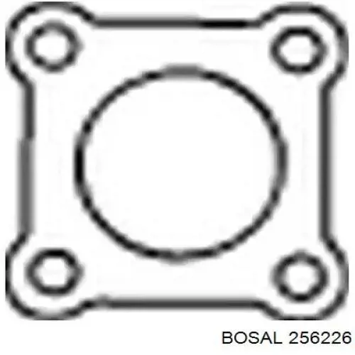 Прокладка катализатора задняя Bosal 256226