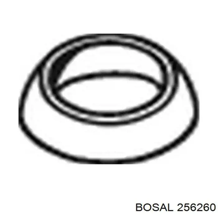 256260 Bosal прокладка приемной трубы глушителя