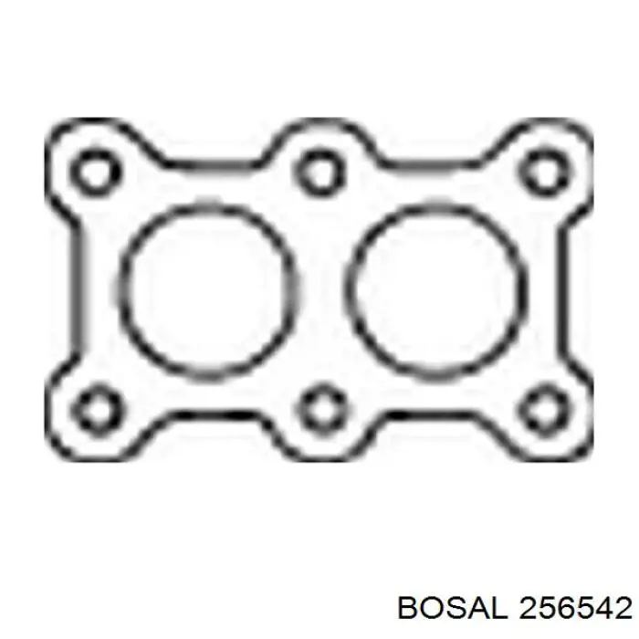 Прокладка прийомної труби глушника 256542 Bosal