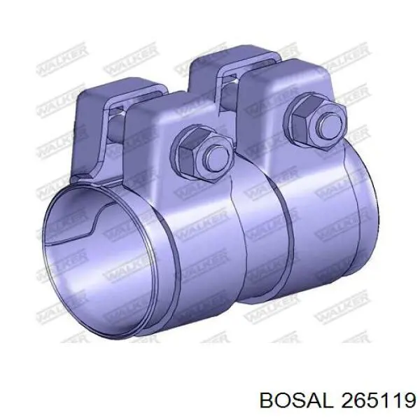 Кронштейн/хомут глушника, передній 265119 Bosal