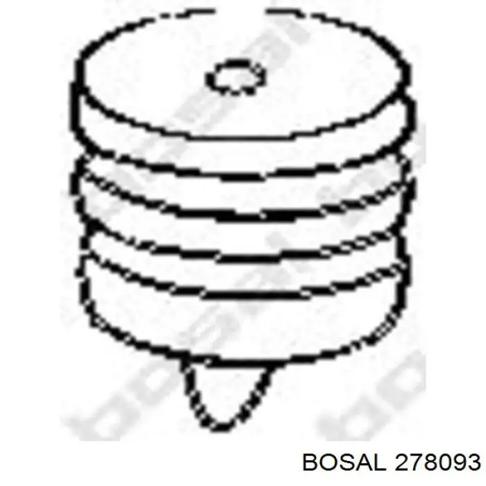 Глушитель, задняя часть 278093 Bosal