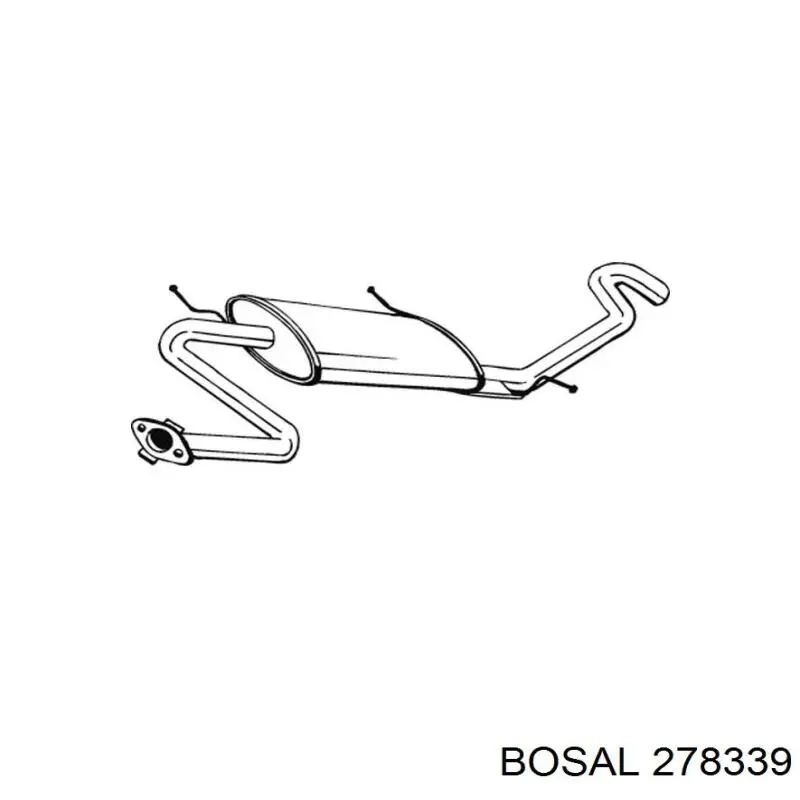 Выхлоп задний Bosal 278339 цена, от 38.94 USD