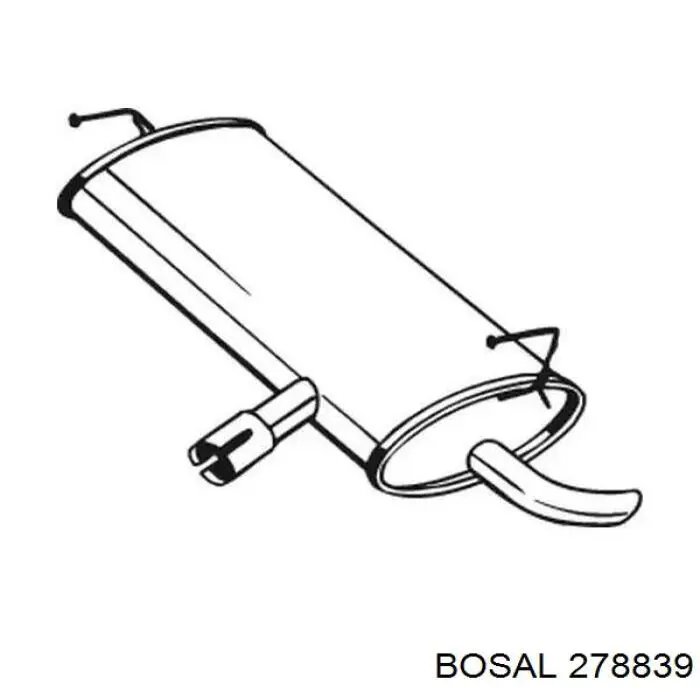 Купить 278839 Bosal Глушитель задний