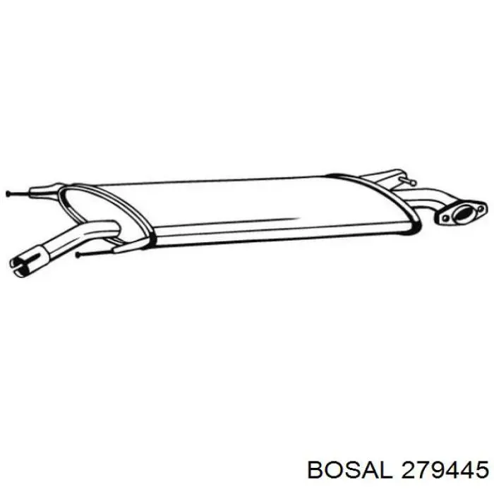 Передняя часть глушителя 279445 Bosal