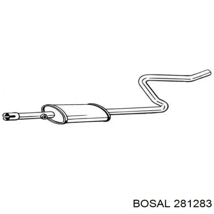 Глушитель, центральная часть Bosal 281283 цена, от 29.55 USD