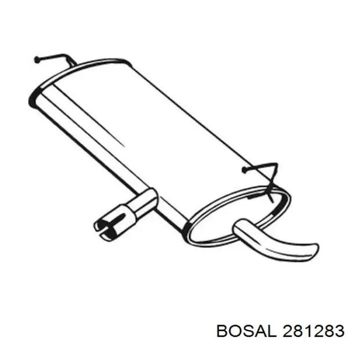 Купить 281283 Bosal Выхлоп центральный