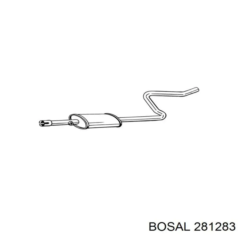 Средний глушитель Bosal 281283