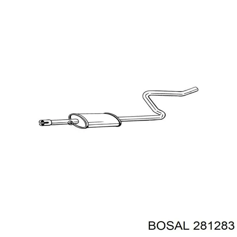 281283 Bosal Глушитель центральный
